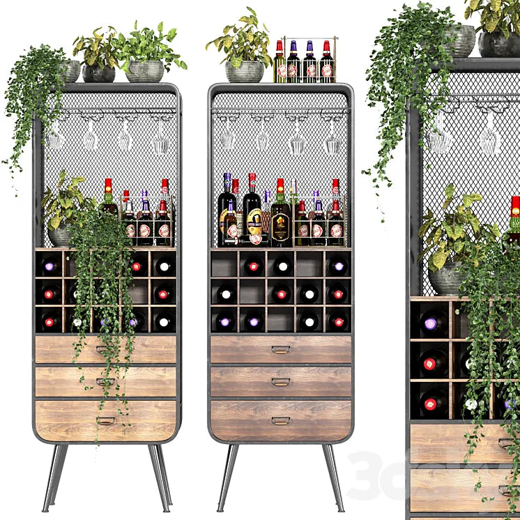 wine_shelf_n1 3DSMAX Model