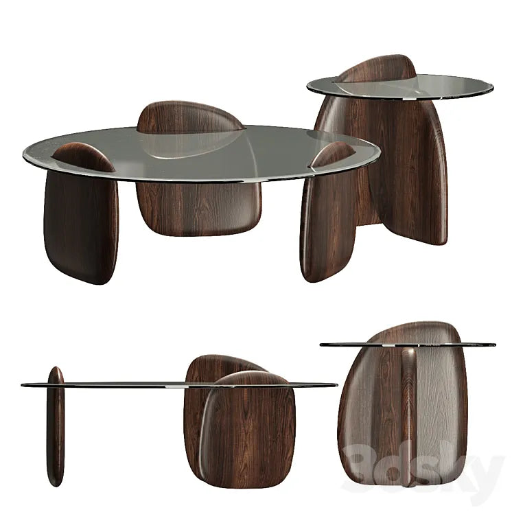 Wood tables SHARK roche bobois 3DSMAX Model