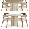 Wooden Chair Tube by Miniforms dinng table 3DSMAX Model