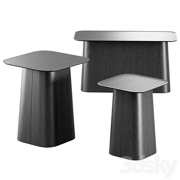 Wooden Side Tables by Vitra 3DSMAX Model
