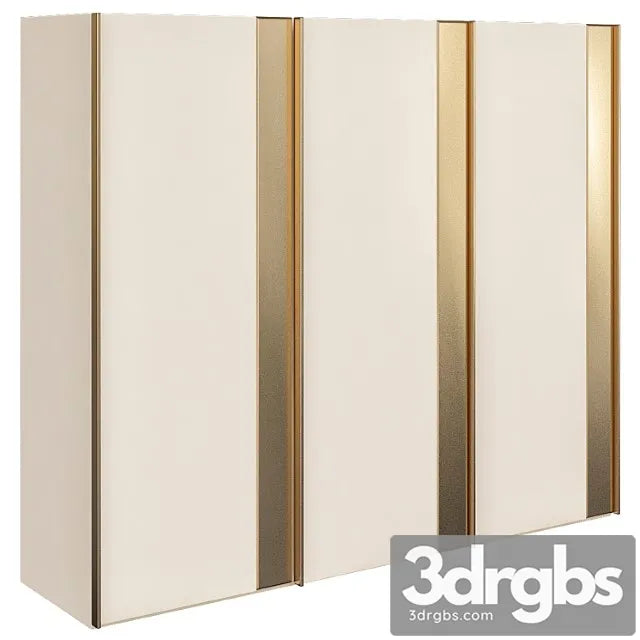Wooden Wardrobe 3 3D Model Free