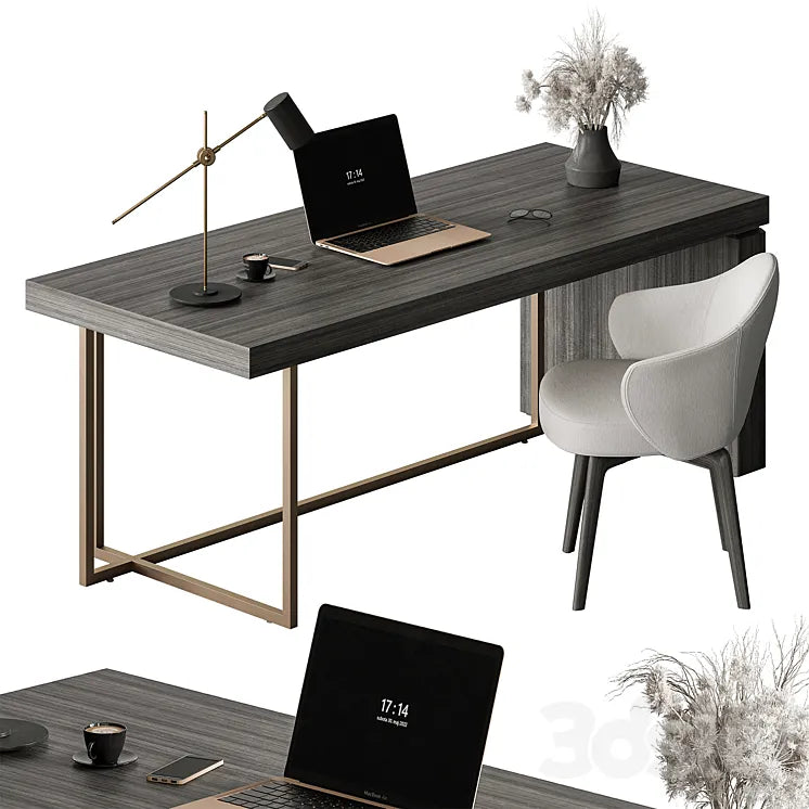 Writing Table - Office Furniture 448 3DSMAX Model