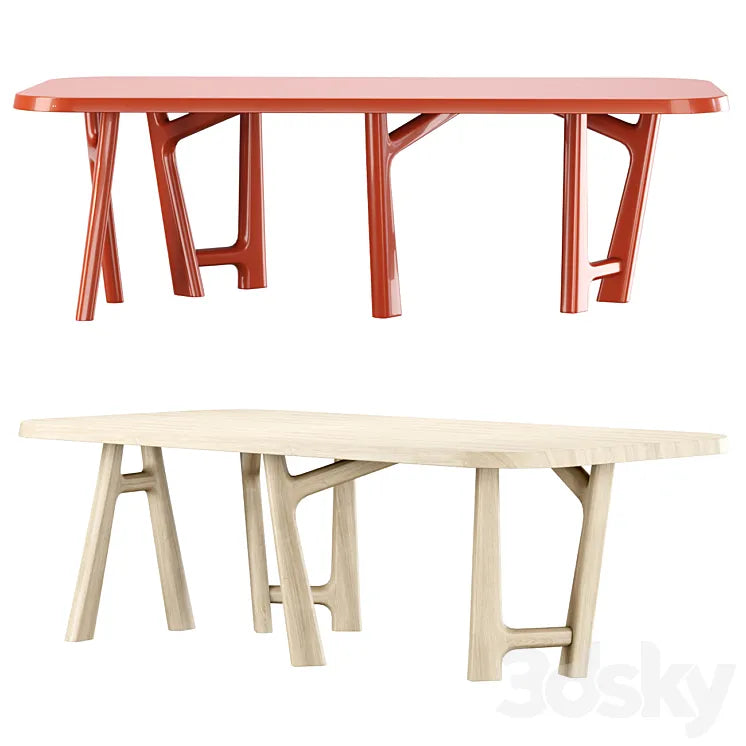 YBU dining table by Jean-Pierre Tortil / Delcourt Collection 3DSMAX Model