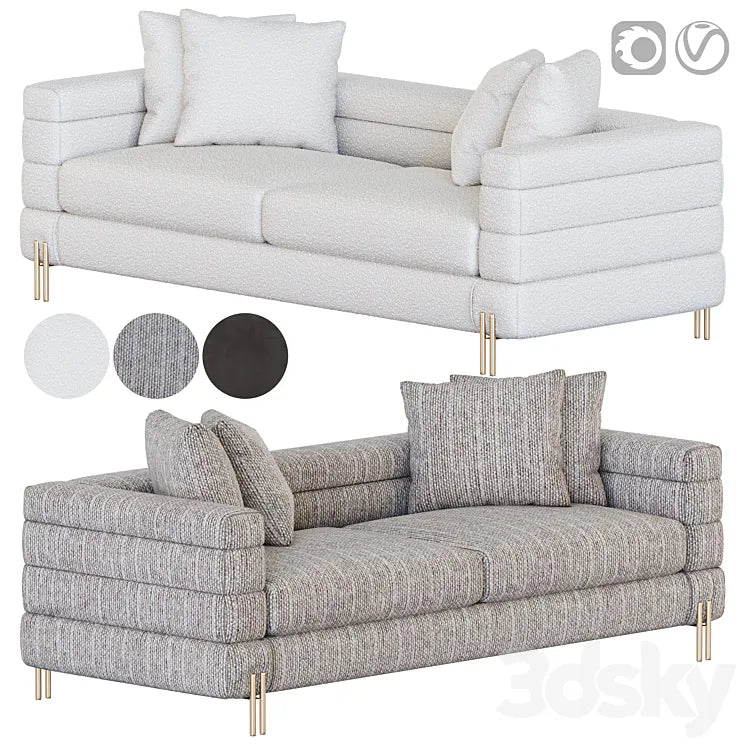 York Sofa EICHHOLTZ 3DSMAX Model