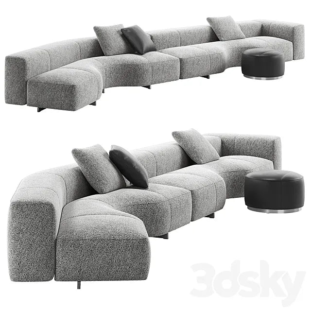 Yves Small Sofa 04 by Minotti 3ds Max