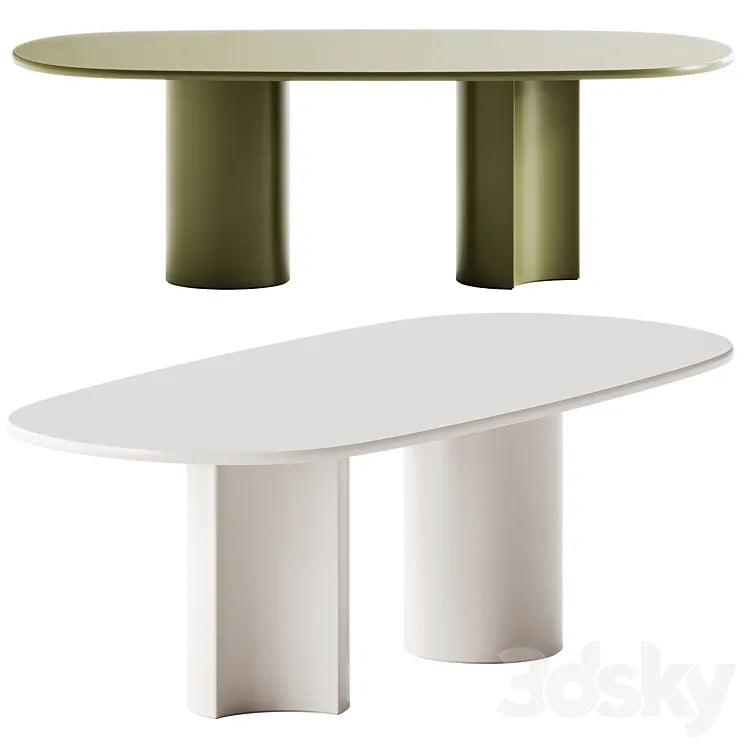 Zanotta BOL Oval table 3DSMAX Model