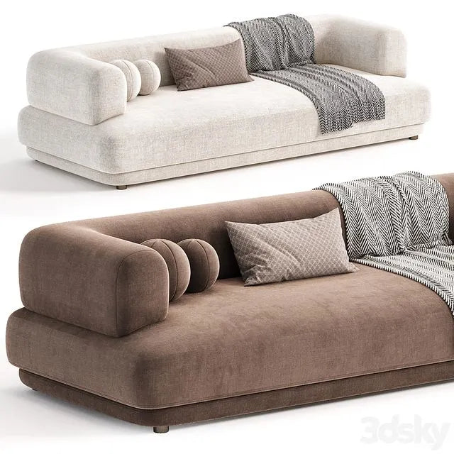 Zanotta BUMPER Fabric Sofa 3dsMax Model