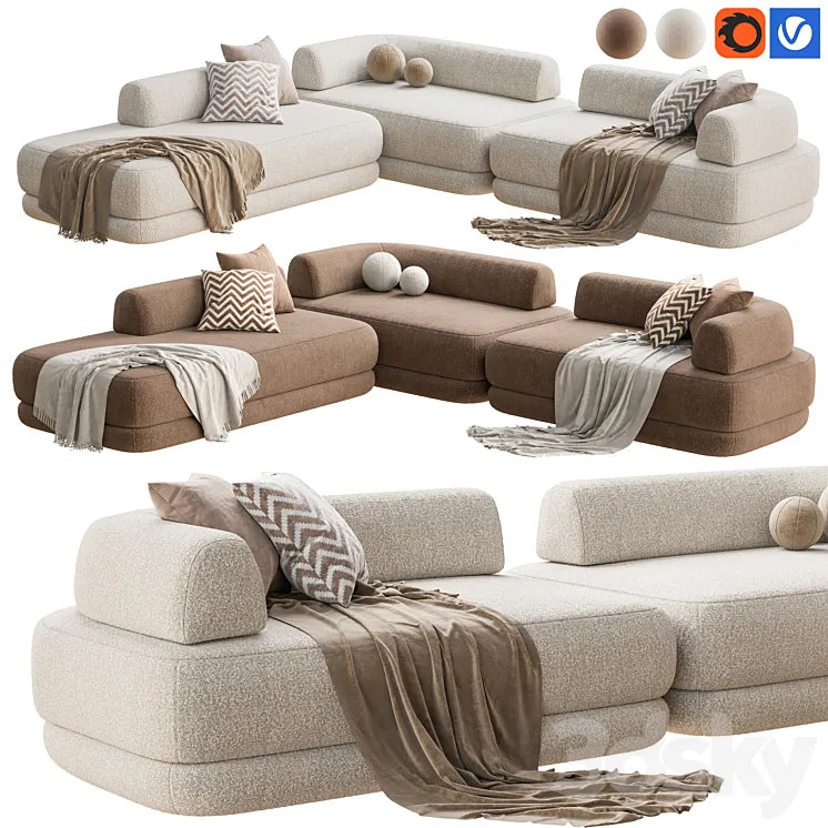 Zanotta Bumper Sofa 3DSMAX Model