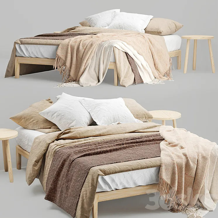 Zara Home Linens Bed 3DSMAX Model
