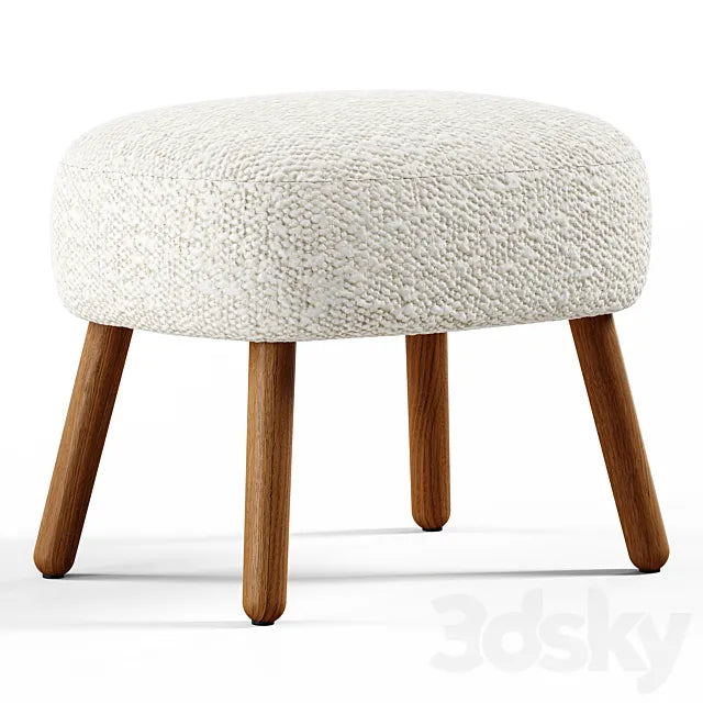 Zara Home - Terry footrest stool 3ds Max