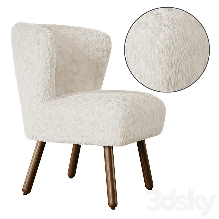 ZARA HOME TERRYCLOTH ARMCHAIR 3DSMAX Model