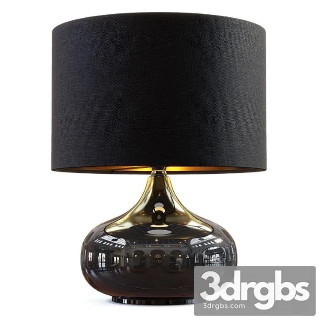 Zara Home The Black Ceramic Lamp 3D Model Free