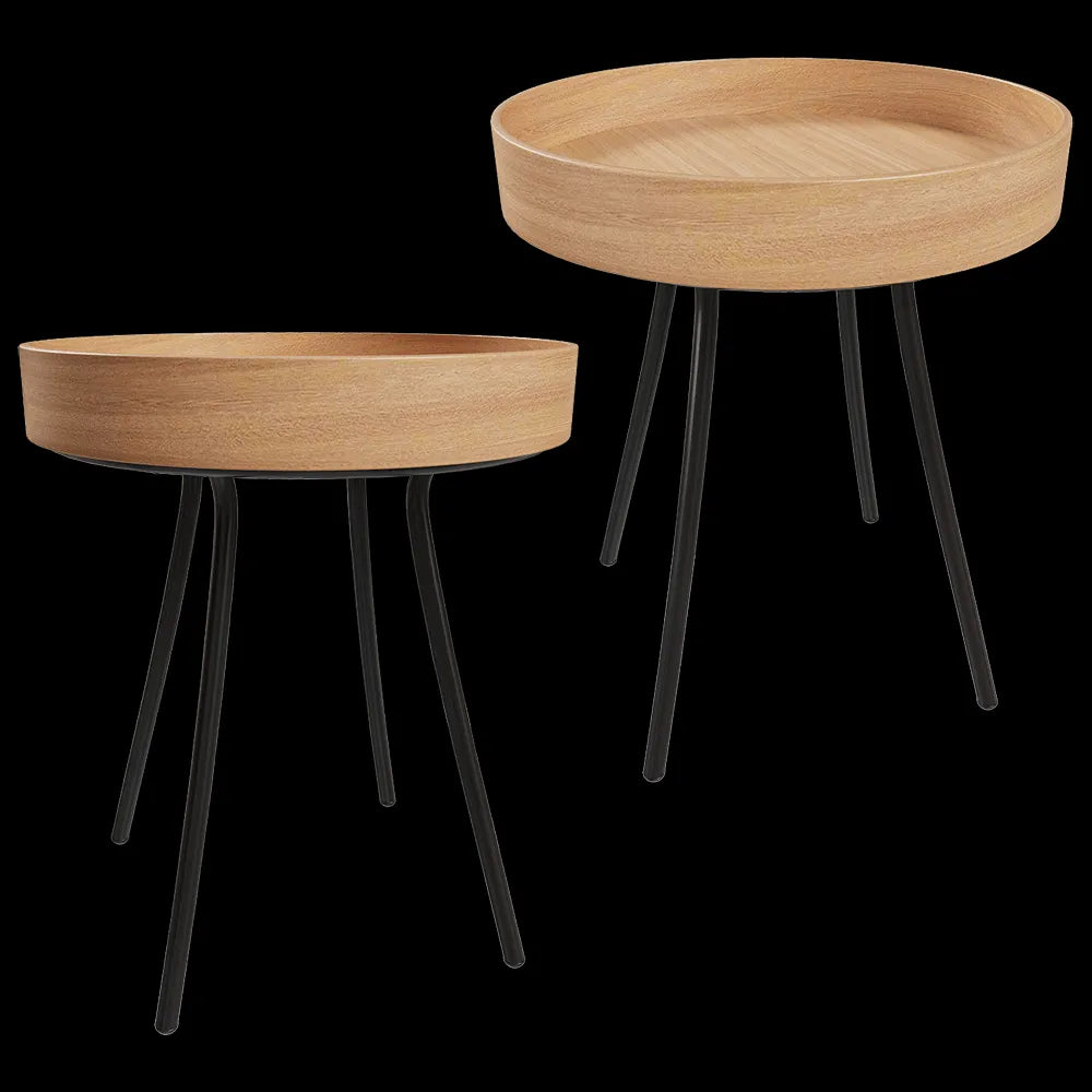 Zuiver Group   - Side table Oak Tray 3ds Max